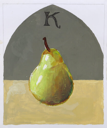 Pear Still Life par Robert Kulicke, Œuvre sur papier en vente sur Singulart
