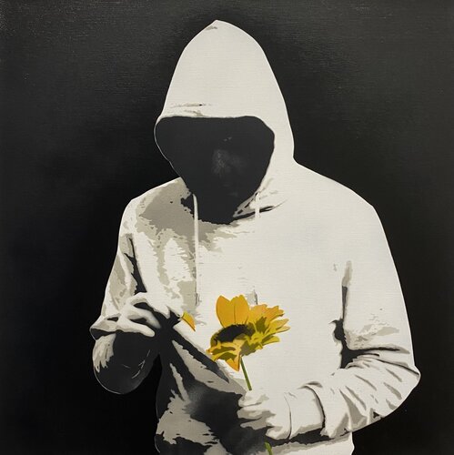 She Loves Me, She Loves Me Not, She Loves Me! Yellow Edition di Kunstrasen, Altri media in vendita su Singulart