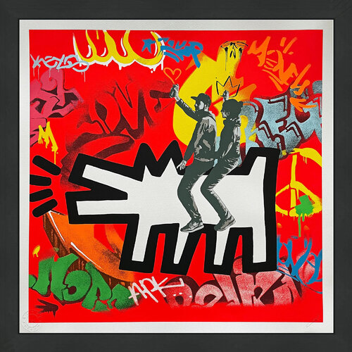 Art Rodeo 2 Red (Framed Screen Print) di Kunstrasen, Stampa in vendita su Singulart