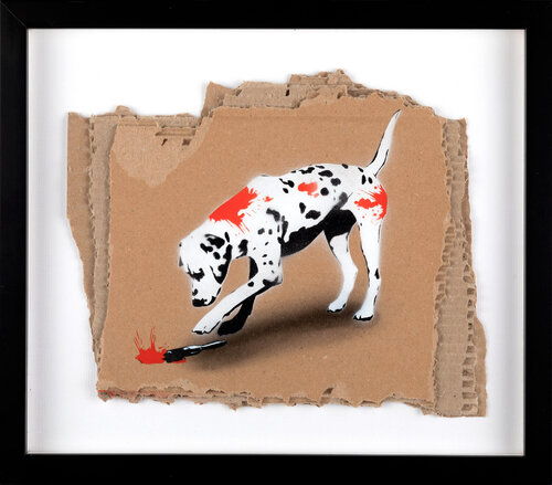 Most Is What You Make Of It (original on cardboard) di Kunstrasen, Pittura in vendita su Singulart