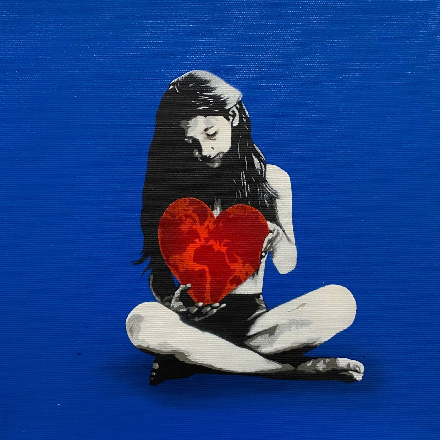 Love The World You Live In Semi Mini Medium Blue Kunstrasen Andere Medien zu verkaufen