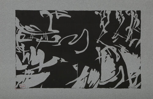 Bílé rytmy na černém de František Kupka, Impresión a la venta en Singulart