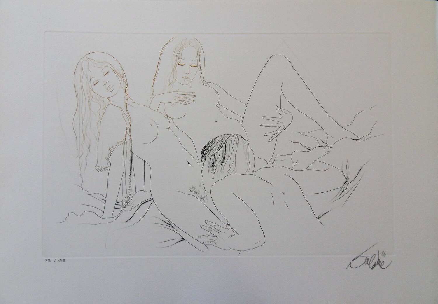 Les jumelles Félix Labisse Print for sale