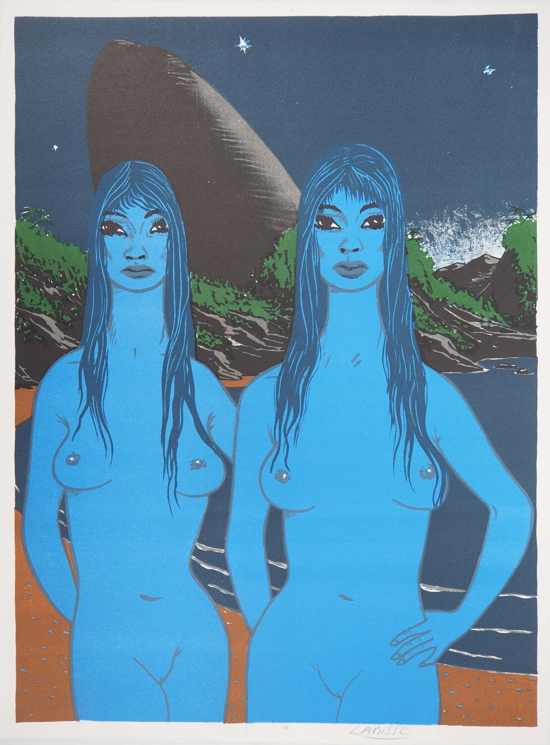 Les jumelles Félix Labisse Print for sale