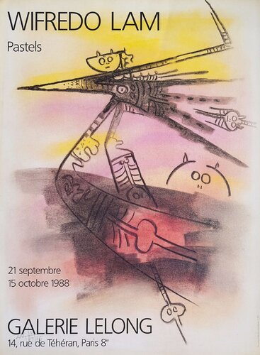 Expo 88 - Galerie Lelong by Wifredo Lam, Print for Sale on Singulart