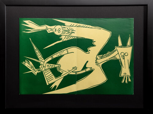 Cigognes Ciseaux Gigognes (Nesting Scissor Storks) by Wifredo Lam, Print for Sale on Singulart