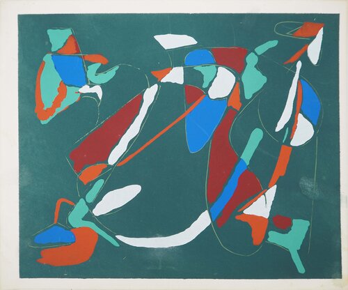Abstraction sur le vert par André Lanskoy, Édition en vente sur Singulart