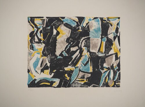 Mosaïque de Bleu de André Lanskoy, Impresión a la venta en Singulart