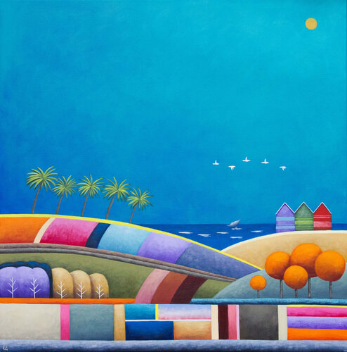 Turquoise Delight van Kate Graham, Schilderij te koop op Singulart