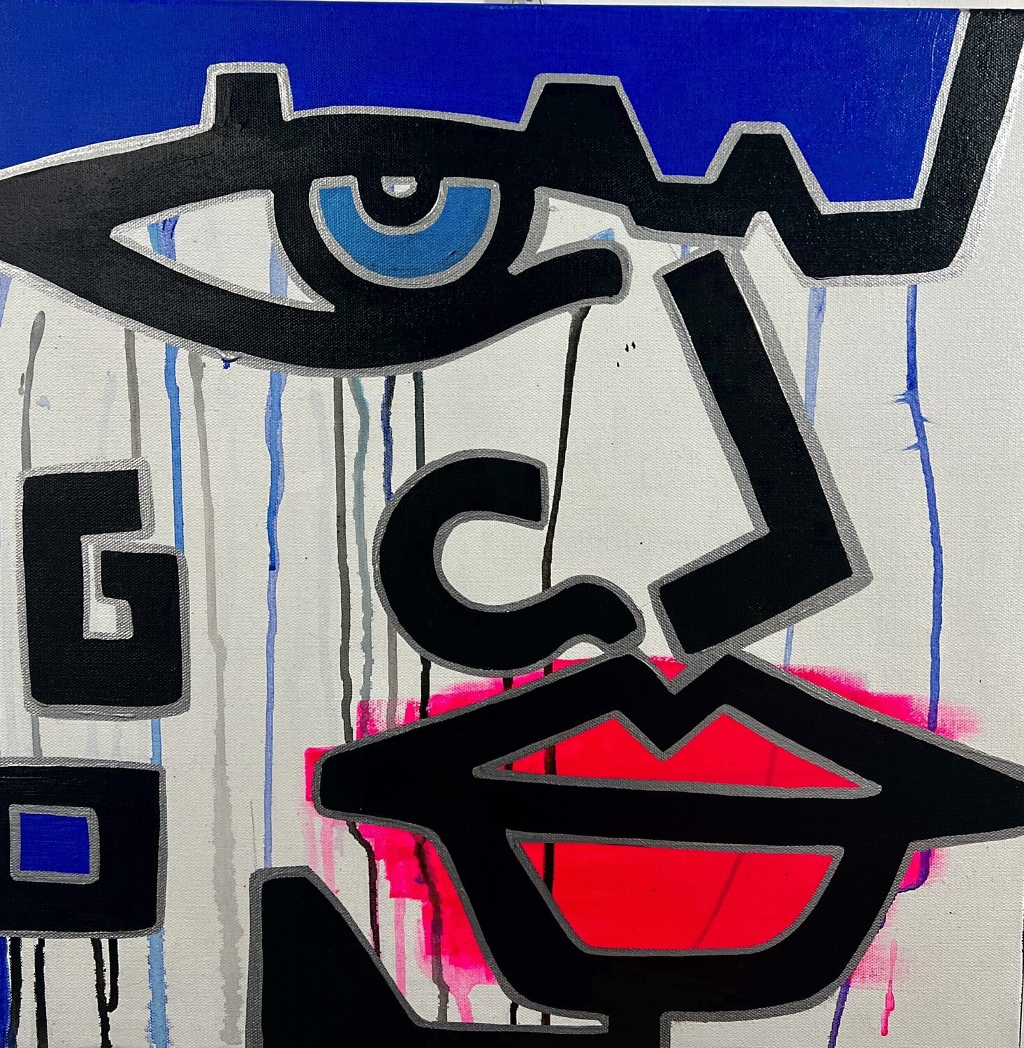 Sweet Couple (him) Anna Laurini Dipinto originale in vendita