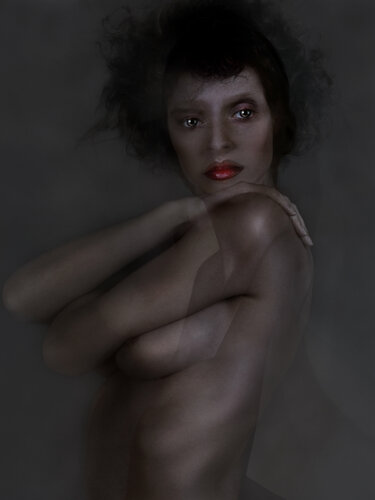 Akt Grau di Corinna Holthusen, Fotografia in vendita su Singulart