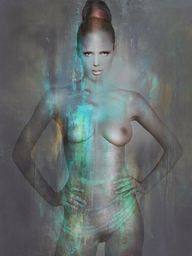 Akt blau di Corinna Holthusen, Fotografia in vendita su Singulart