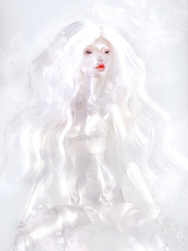 Livin Doll white 2 van Corinna Holthusen, Fotografie te koop op Singulart