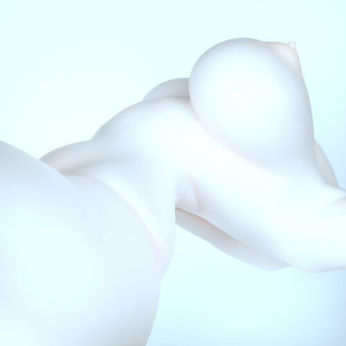 Nude crisp blue di Corinna Holthusen, Fotografia in vendita su Singulart