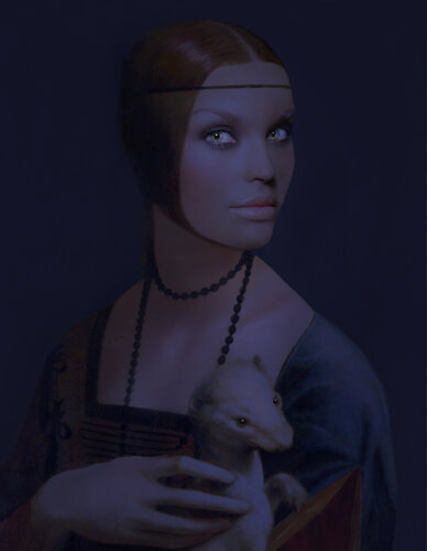 Leonardo. Die frau mit dem Hermelin von Corinna Holthusen, Fotografie kaufen auf Singulart