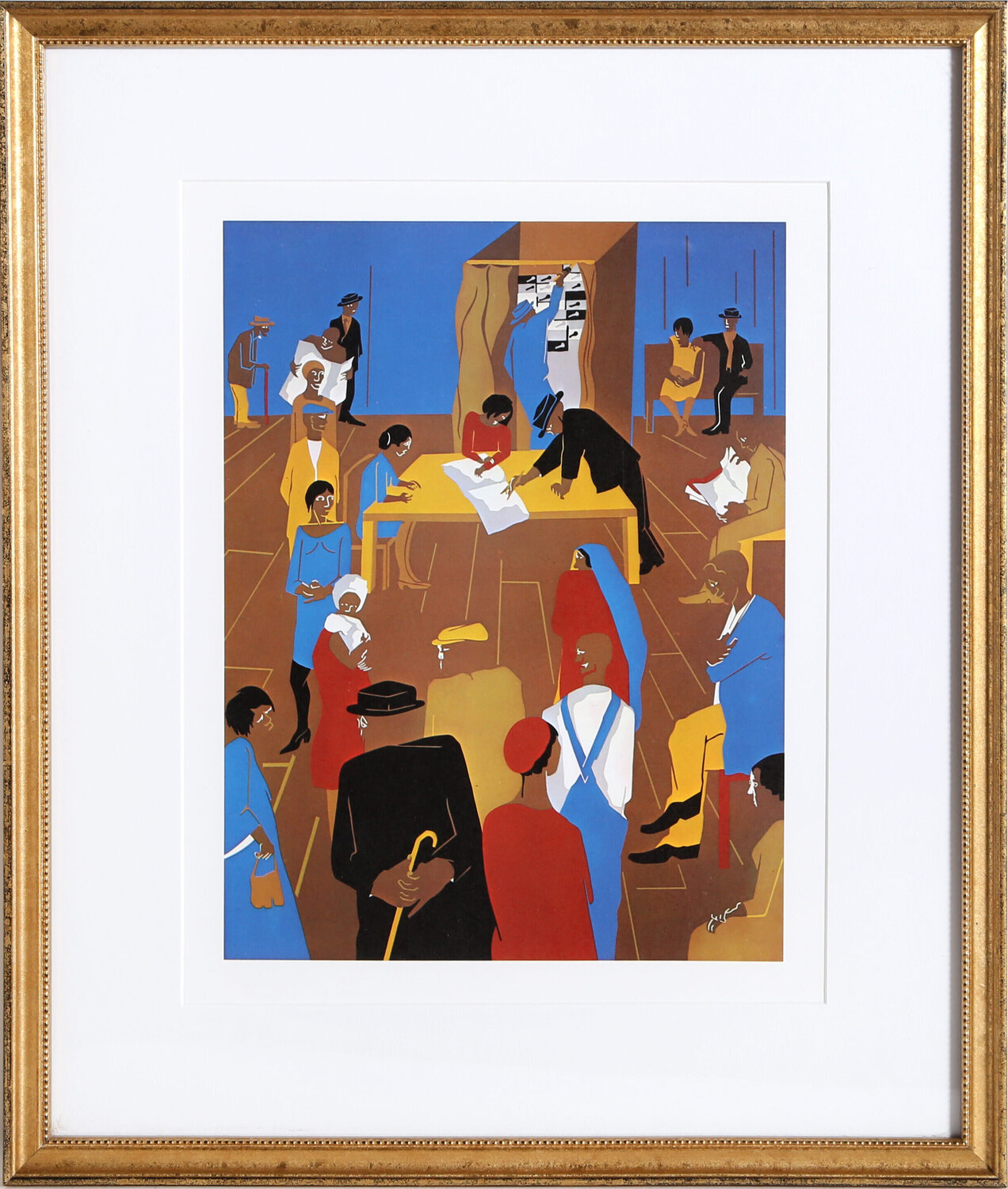 The Migrants Cast Their Ballots Jacob Lawrence