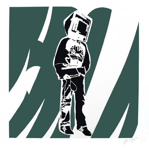Computer man von Blek le Rat, Druck kaufen auf Singulart