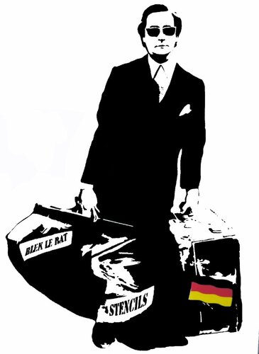 The Man Who Walks Through Walls von Blek le Rat, Druck kaufen auf Singulart