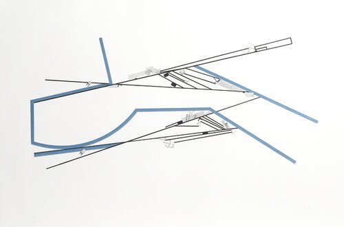 I from Plazas in Transition: Foundations of Fragmented Perspectives di Barry Le Va, Stampa in vendita su Singulart