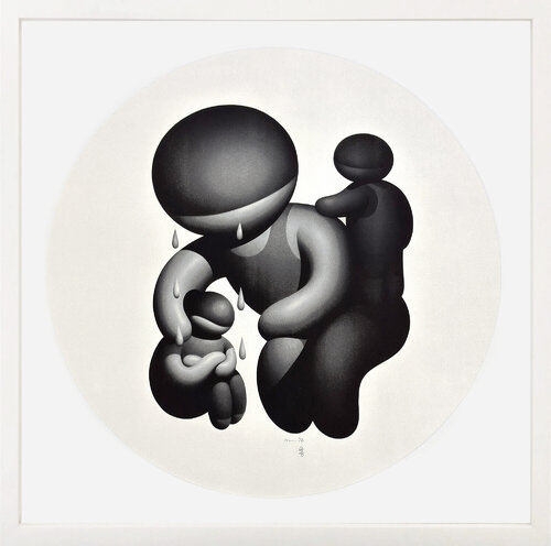 I'm Sorry (framed hand signed screen print) de Mike Lee, Impresión a la venta en Singulart