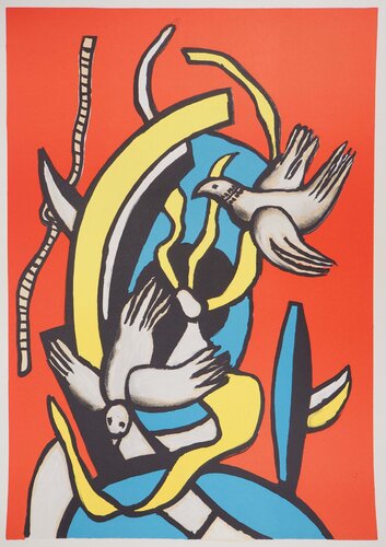 Fernand Leger、Rose et compas、希少画集画、新品高級額 Fernand Léger | Artnet