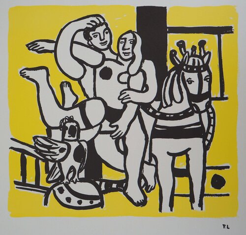 Couple amoureux et cheval by Fernand Léger, Print for Sale on Singulart