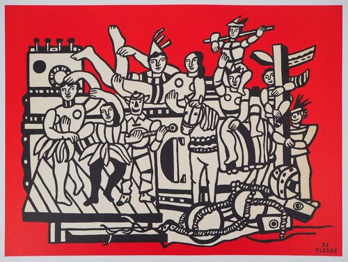 La grande parade du cirque van Fernand Léger, Afdruk te koop op Singulart