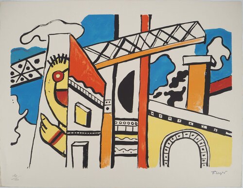 Construction van Fernand Léger, Afdruk te koop op Singulart