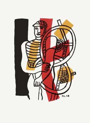 Fernand Leger、Rose et compas、希少画集画、新品高級額 Fernand Léger Art for Sale on SINGULART