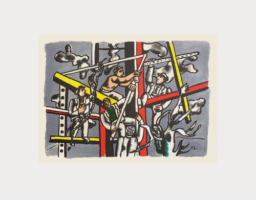 Les constructeurs by Fernand Léger, 인쇄 for Sale on Singulart
