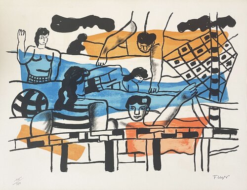 La Piscine by Fernand Léger, Print for Sale on Singulart