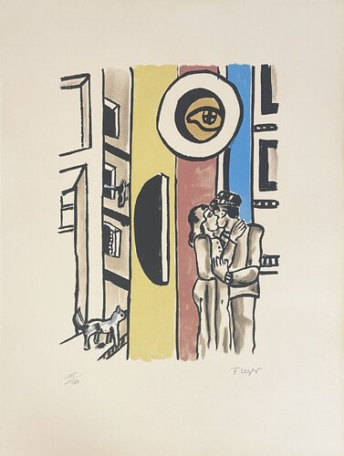 Les Amourex Dans La Rue by Fernand Léger, Print for Sale on Singulart