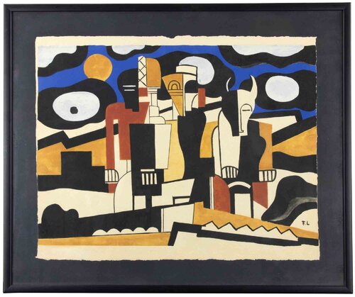 Fernand Leger、Rose et compas、希少画集画、新品高級額 Fernand Léger Art for Sale on SINGULART