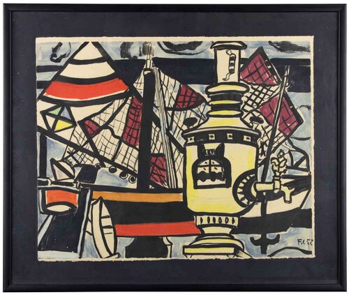 Fernand Leger、Rose et compas、希少画集画、新品高級額 Fernand Léger Art for Sale on SINGULART