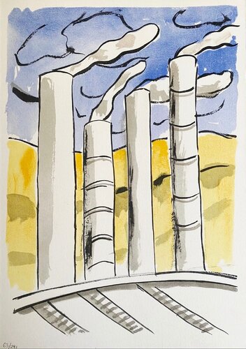 Les usines by Fernand Léger, Print for Sale on Singulart