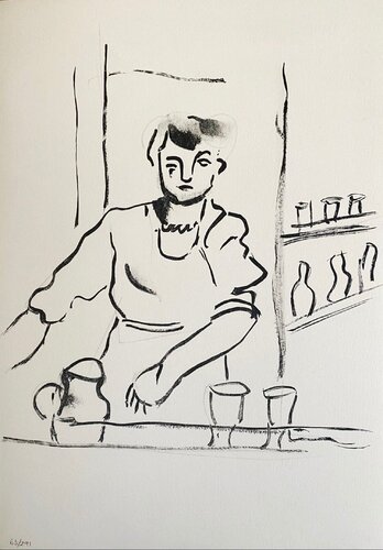 La serveuse von Fernand Léger, Druck kaufen auf Singulart