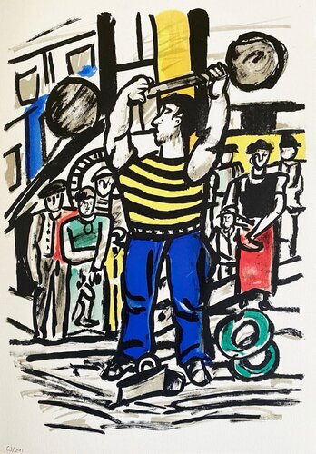L'haltérophile by Fernand Léger, 인쇄 for Sale on Singulart