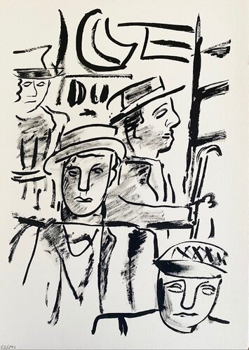 Dans le métro van Fernand Léger, Afdruk te koop op Singulart