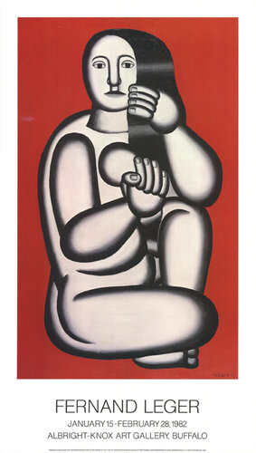 Nude on a Red Background van Fernand Léger, Afdruk te koop op Singulart