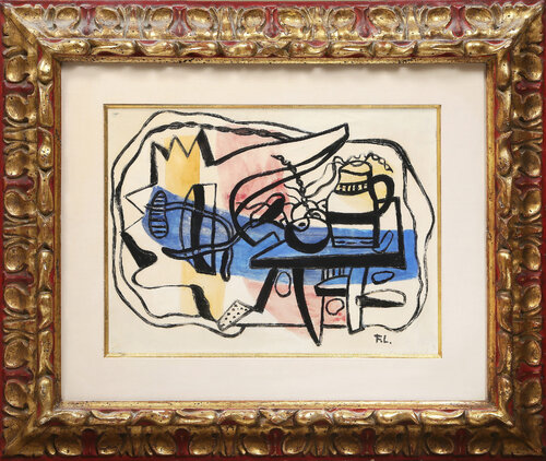 Composition by Fernand Léger, 종이 for Sale on Singulart