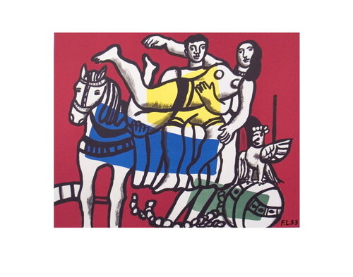 Le Cirque - 1986 Offset Lithograph 19.75" x 25.5" by Fernand Léger, Print for Sale on Singulart