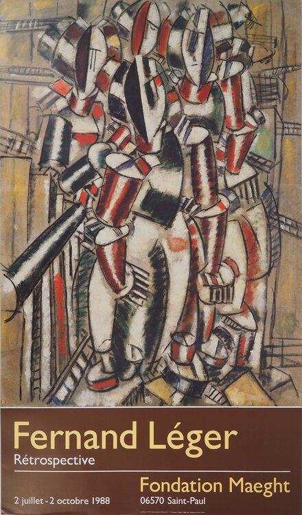 Personnages cubistes au balcon Fernand Léger