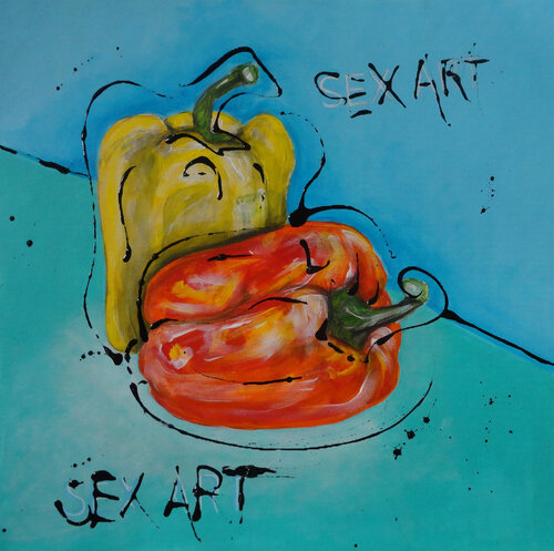 TROPICAL LIZARD by Andrea Clanetti 2018  Painting Acrylic on  