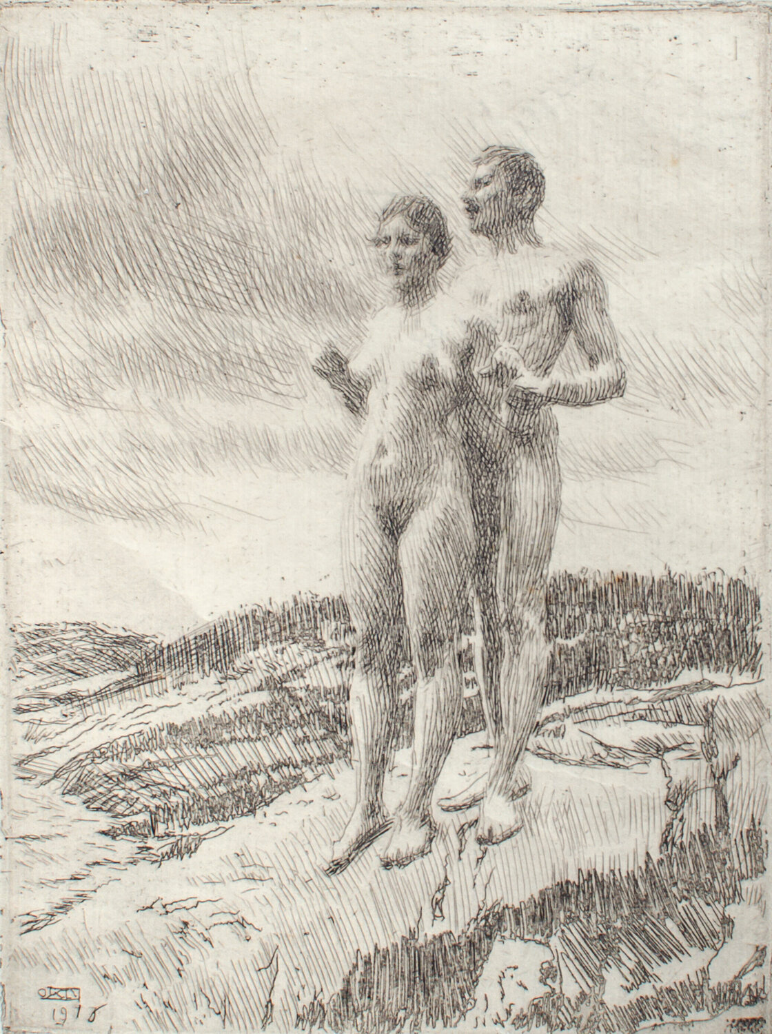 The Two Anders Leonard Zorn Édition à vendre