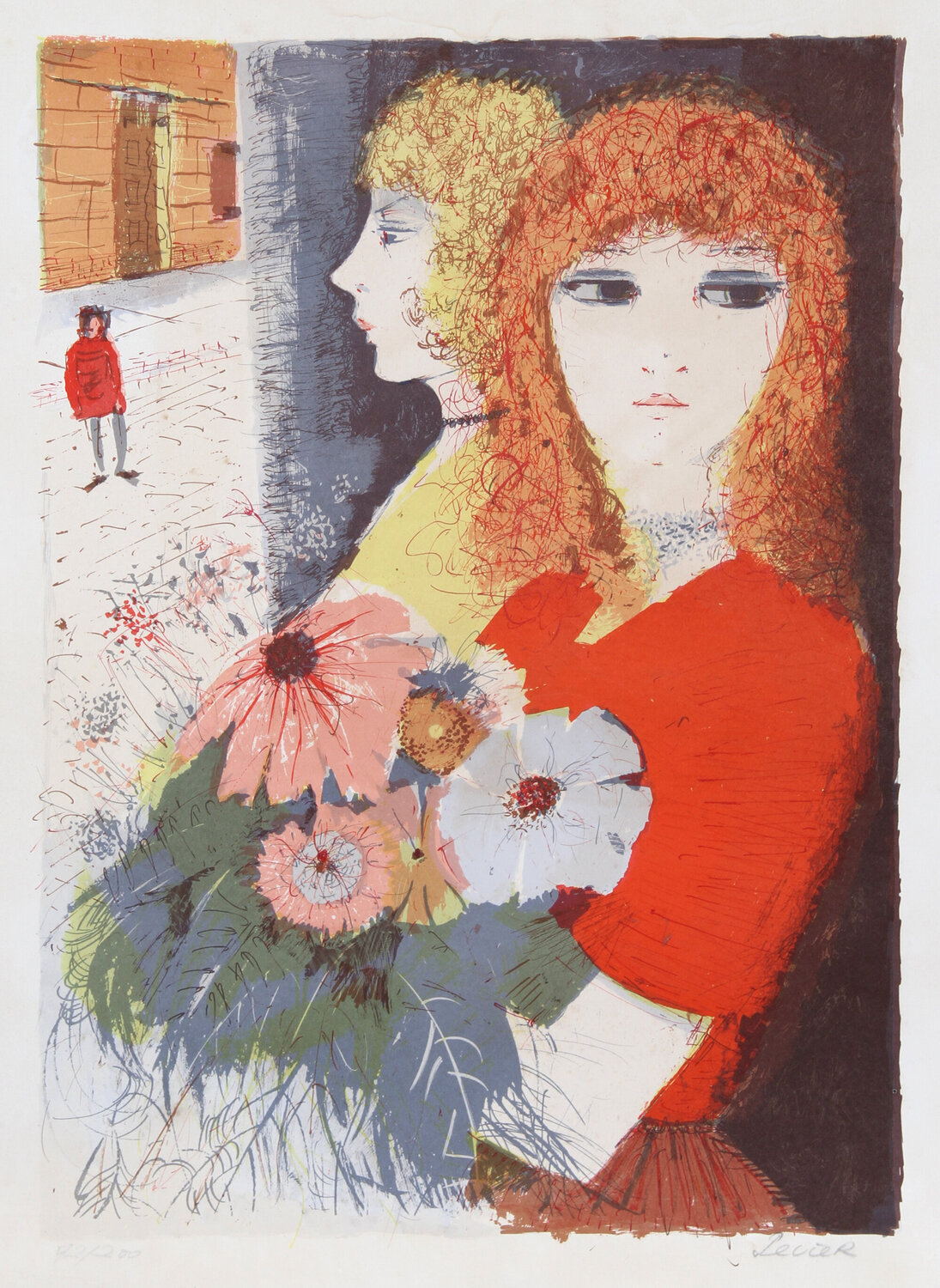 Woman with Bouquet 1 Charles Levier