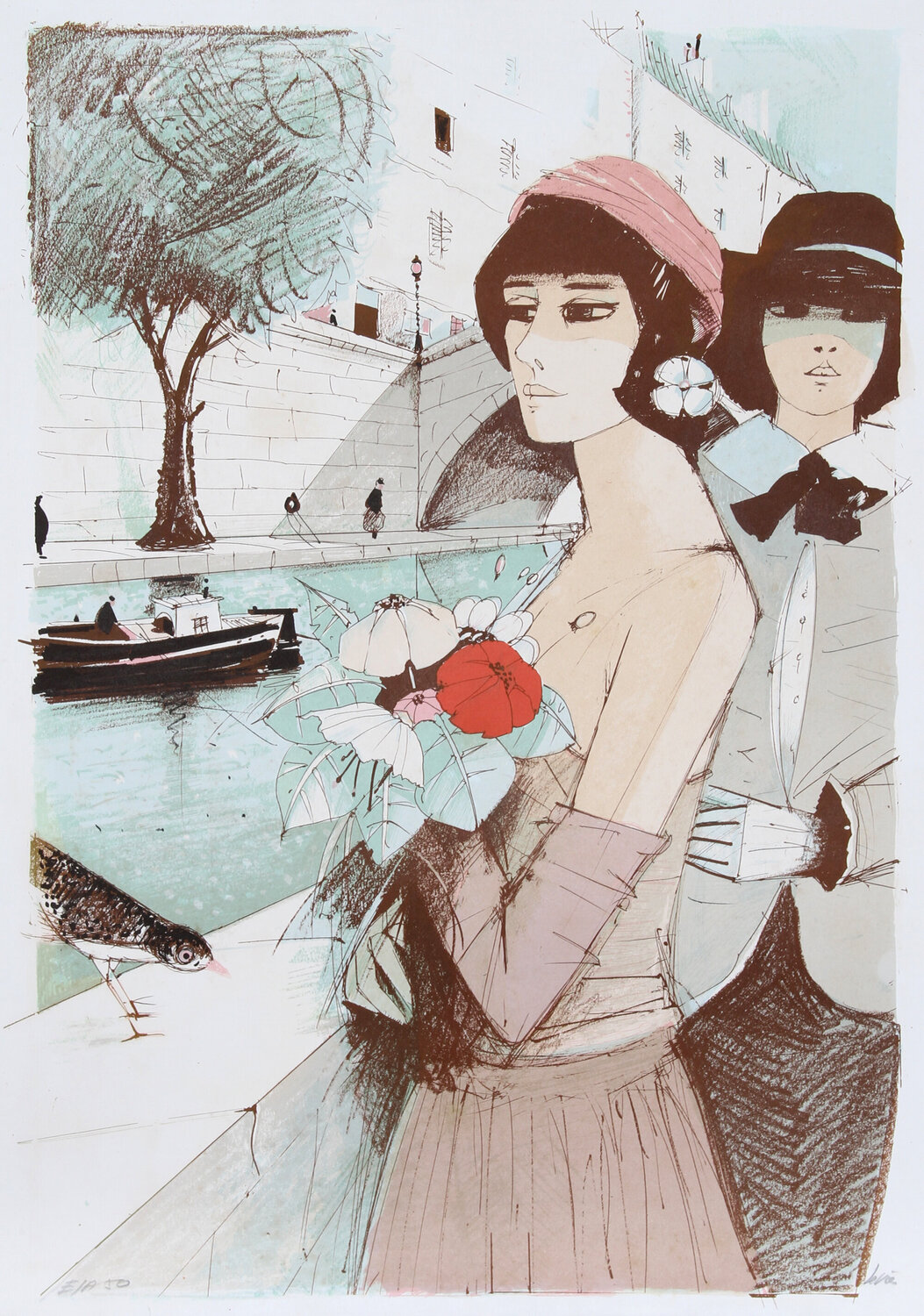 Woman with Bouquet 3 Charles Levier