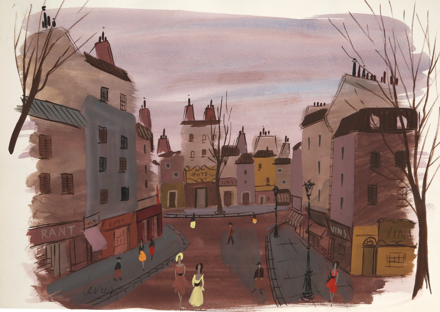 Paris Street Scene Charles Levier