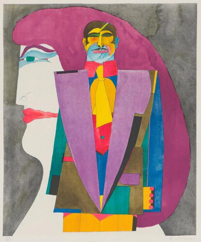 FIAC 1980年/リチャード リンドナー/ポスター GALERIE MAEGHT/リチャード・リンドナー【Richard Lindner