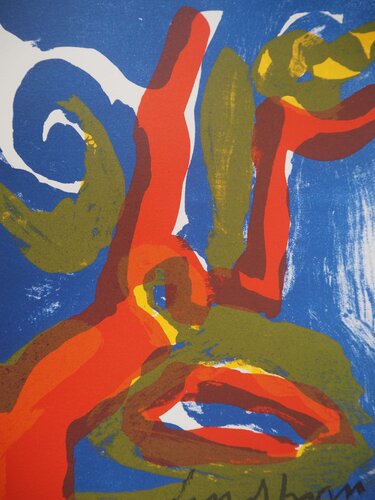 Visage bleu von Bengt Lindström, Druck kaufen auf Singulart