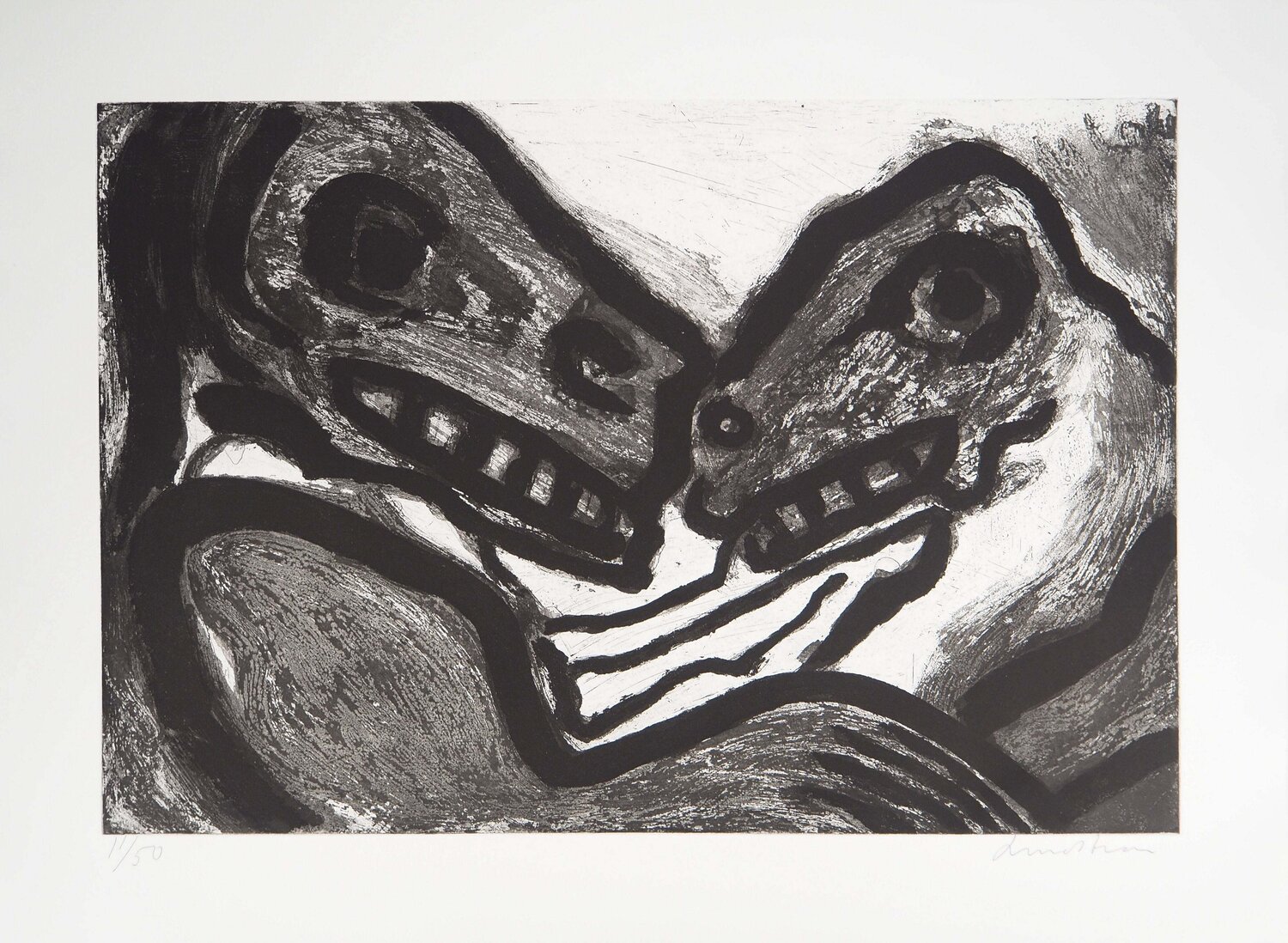 Couple de créatures primitives Bengt Lindström Stampa in vendita